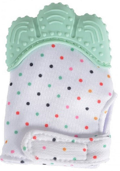 Luva mordedor de silicone Cangaroo Olive mint