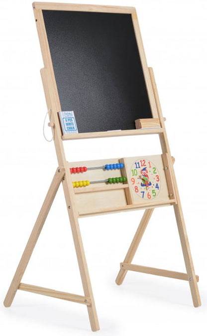 Quadro-negro em madeira dupla Face 4 peças Moni