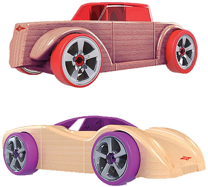 Conjunto Mini SC1 Chaos e HR5 Scorch em madeira Automoblox