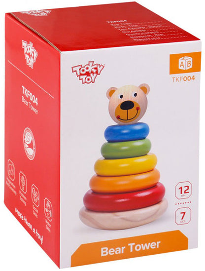 Torre urso em madeira Tooky Toy