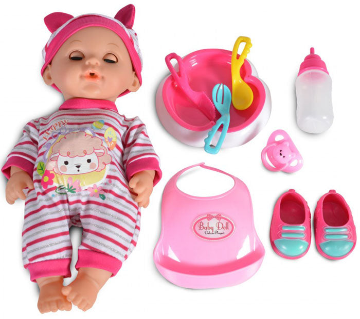 Boneca 31 cm com jogo alimentação Tutu Love