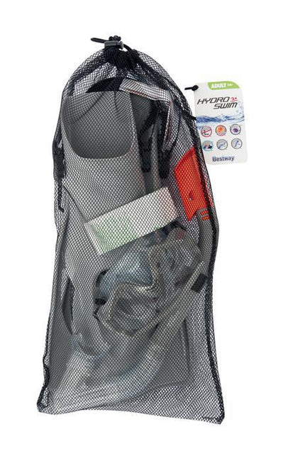 Conjunto mergulho cinzento máscara barbatanas tubo Bestway