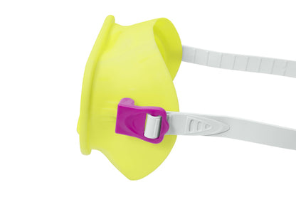 Conjunto mergulho amarelo máscara barbatanas tubo Bestway