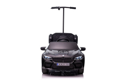Carro elétrico BMW M5 com controlo parental preto lacado