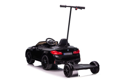 Carro elétrico BMW M5 com controlo parental preto lacado