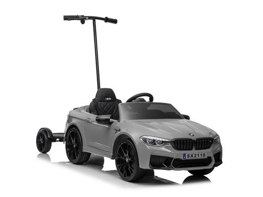 Carro elétrico BMW M5 com controlo parental prata