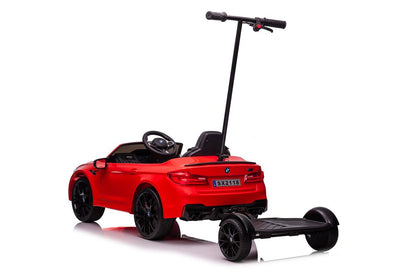 Carro elétrico BMW M5 com controlo parental vermelho lacado