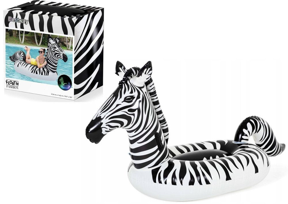Colchão insuflável zebra LED 254 x 142 cm Bestway 41406
