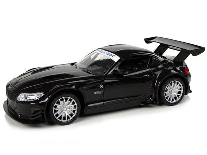 Carro telecomandado BMW Z4 GT3 preto 1:18 luzes 2.4G