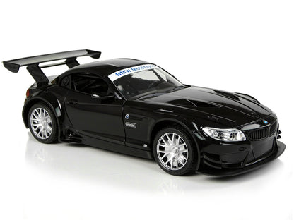 Carro telecomandado BMW Z4 GT3 preto 1:18 luzes 2.4G