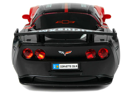 Carro telecomandado Corvette C6.R vermelho 1:24 luzes 2.4G
