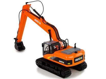 Escavadora crawler telecomandada 2.4GHz luzes 15 funções