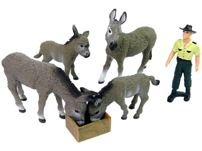 Quinta burro cerca cinza