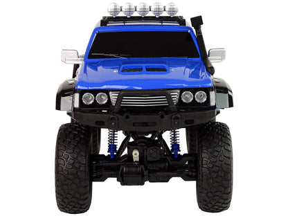 Carro telecomandado todo-o-terreno 4x4 azul 1:8