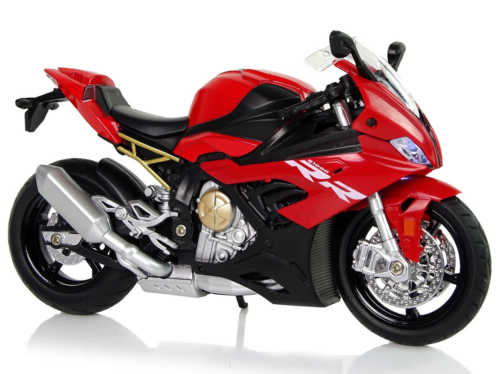 Moto BMW S1000RR vermelha com som e luz