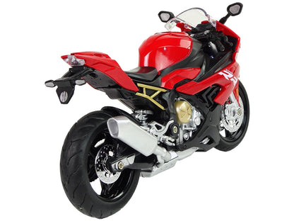 Moto BMW S1000RR vermelha com som e luz