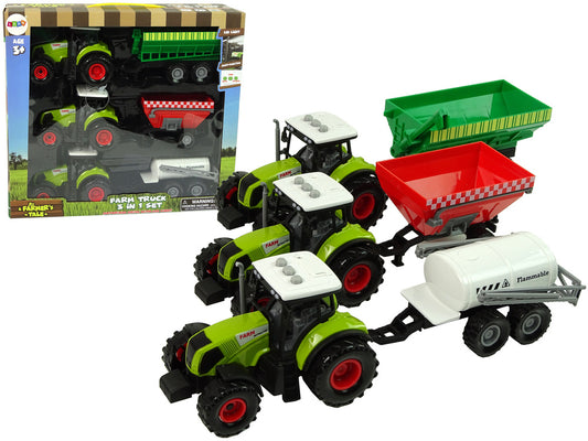 Trator agrícola com reboque pulverizador