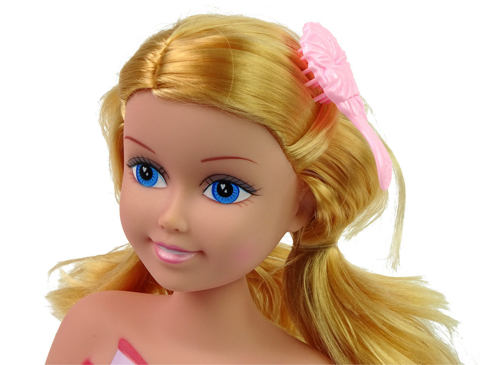 Acessórios cabeça boneca contas molas coloridas