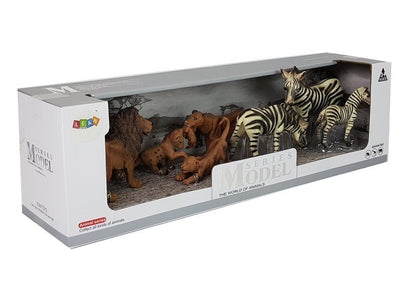 Animais selvagens África leão zebra família