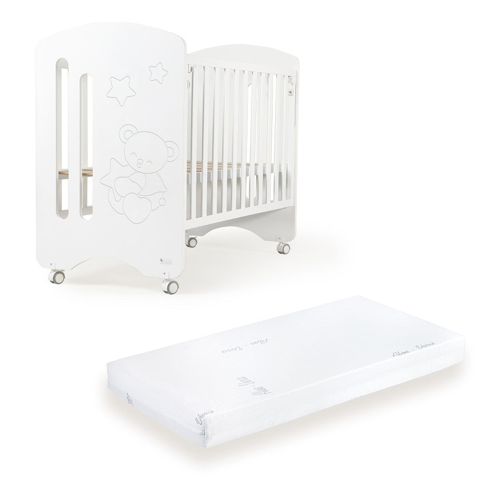 Berço Branco Premium + Colchão Interbaby