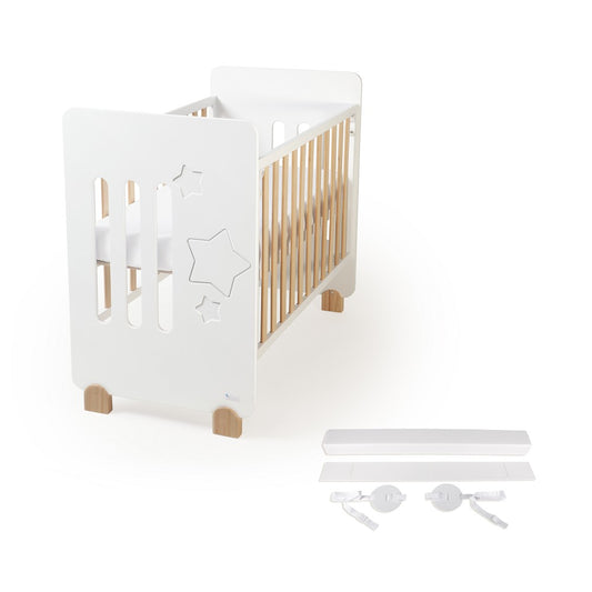 Berço Star Nature + Kit Co-Sleep Interbaby