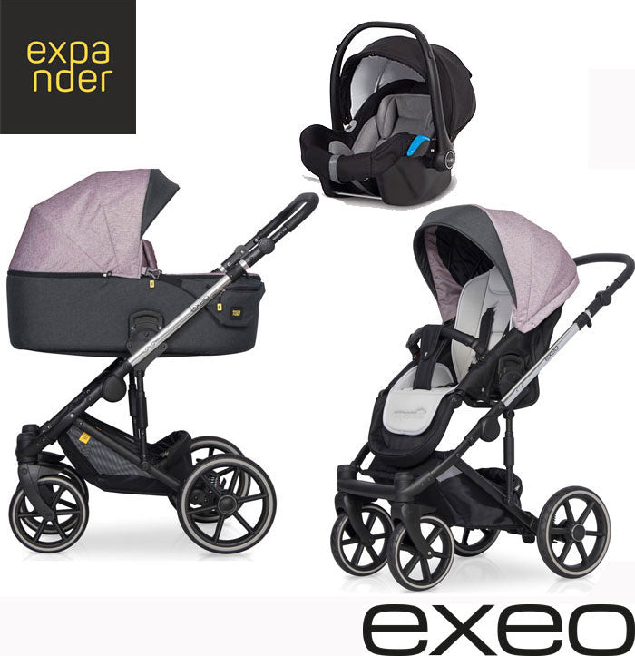 EXPANDER - Carrinho multifuncional EXEO + KITE ISOFIX READY Purple