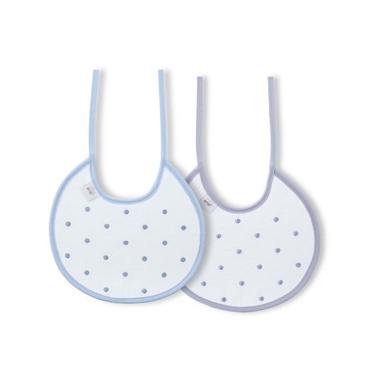 Babete (Pack 2 Unidades) 100% Algodão Cinza & Azul C Interbaby