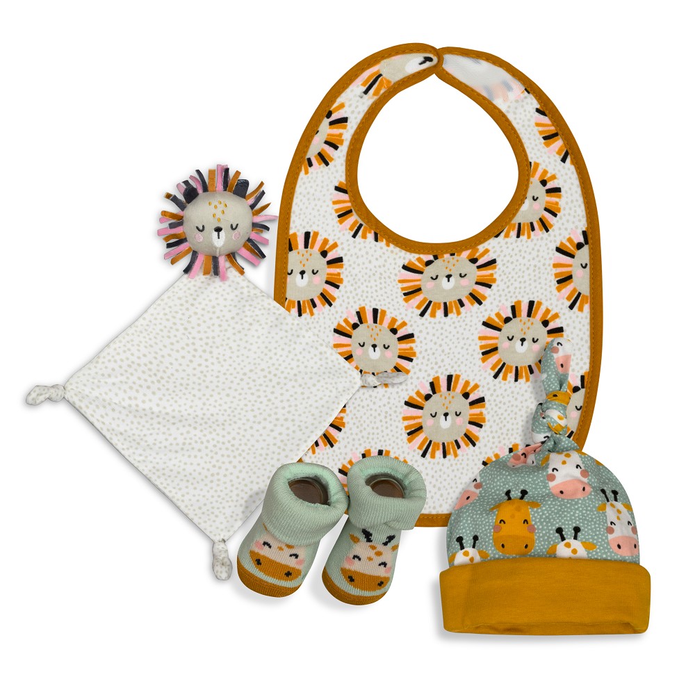 Conjunto Leão Branco/Cinza Interbaby