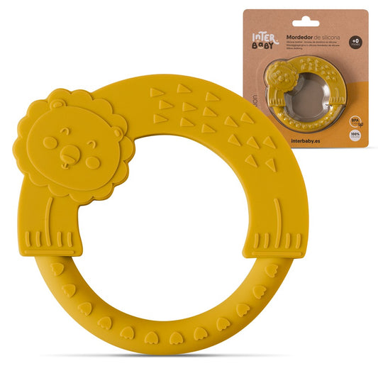 Mordedor De Silicone Amarelo Ocre Interbaby