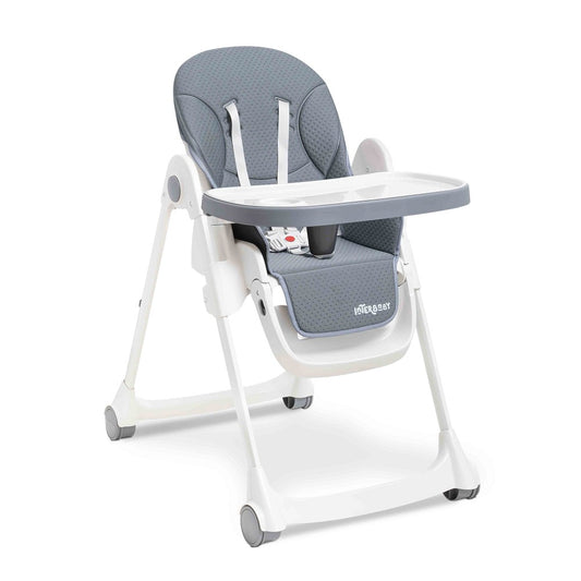 Cadeira da Papa Dobrável Comfort Eat Cinza Interbaby