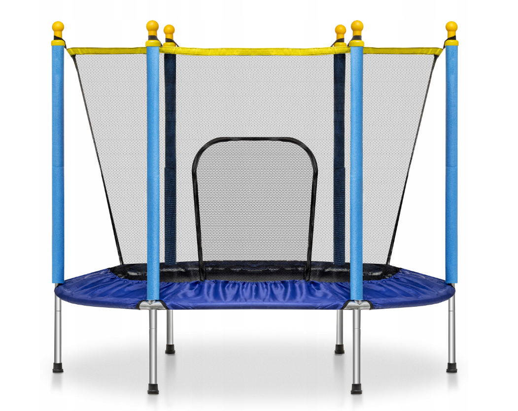 Trampolim com rede Ø140 cm até 45 kg azul