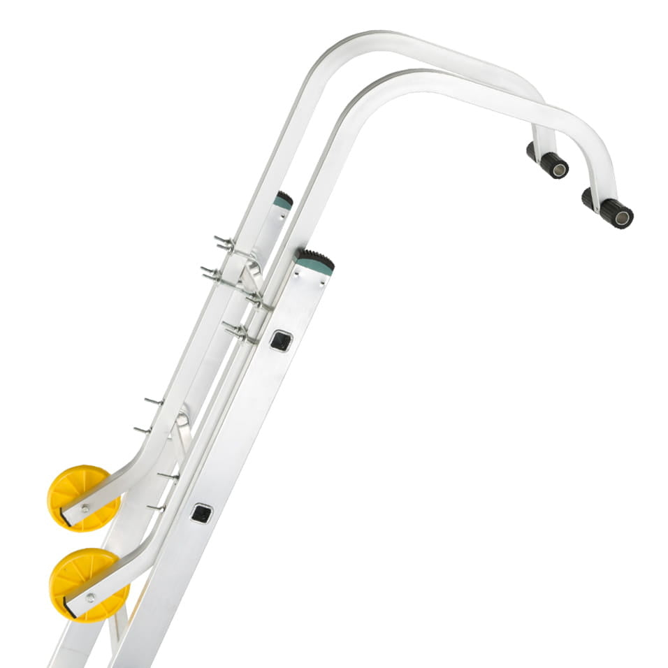 Gancho de telhado para escada universal alumínio 43 x 96 cm