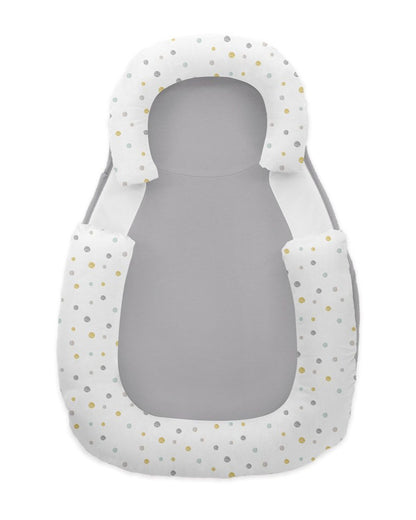 Posicionador anti-roll de espuma viscoelástica Dots Grey