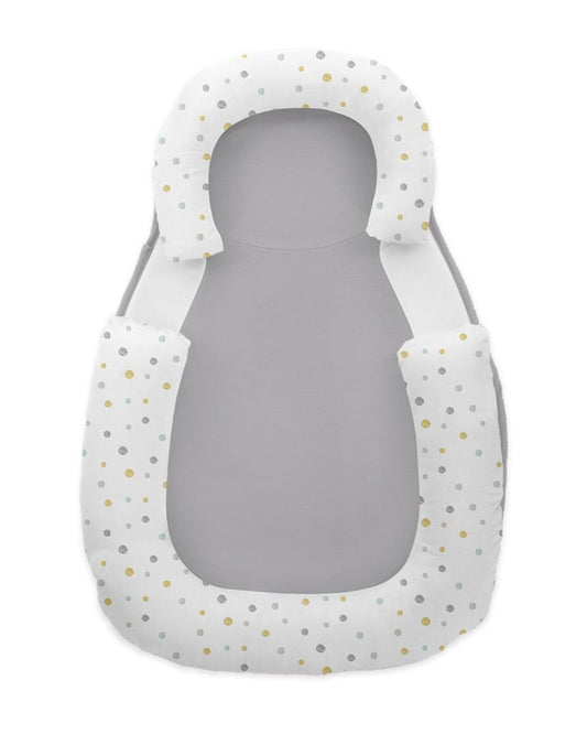 Posicionador anti-roll de espuma viscoelástica Dots Grey