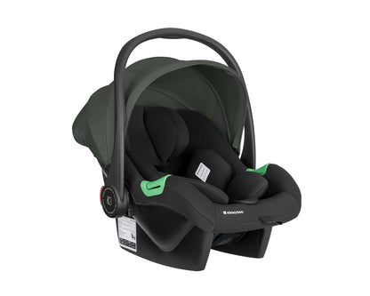 Carrinho de bebé 3 em 1 Ava verde militar com alcofa