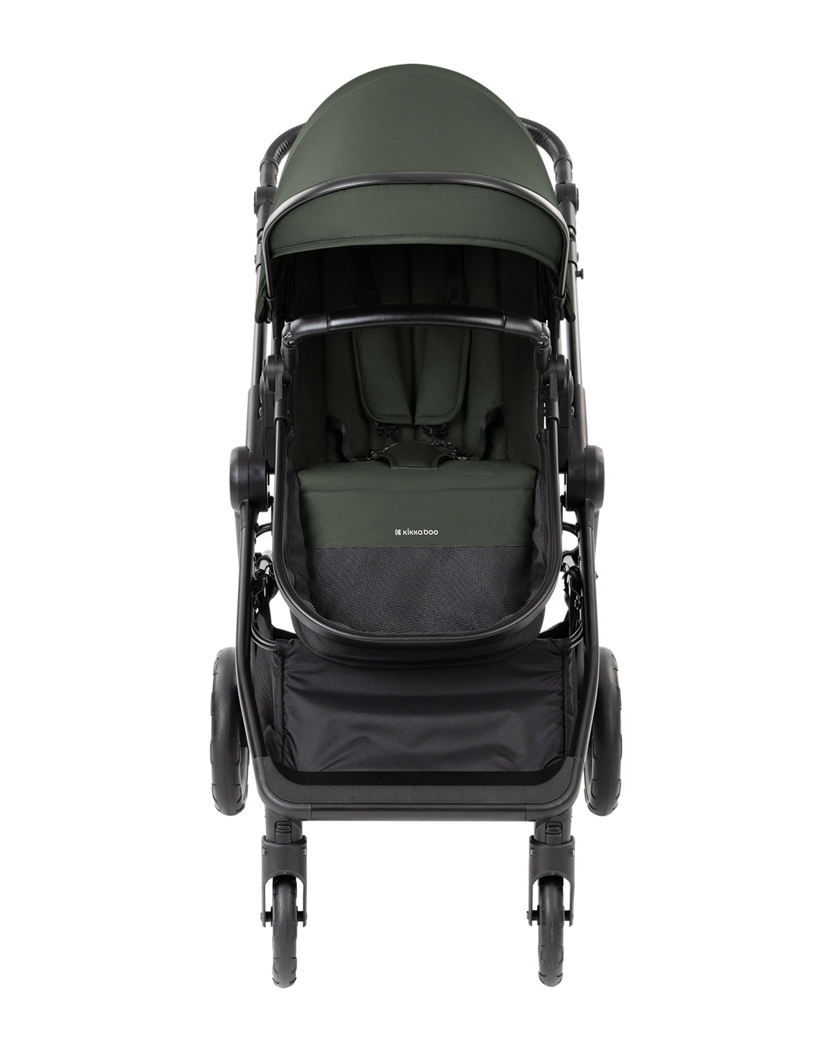 Carrinho de bebé 3 em 1 Ava verde militar com alcofa