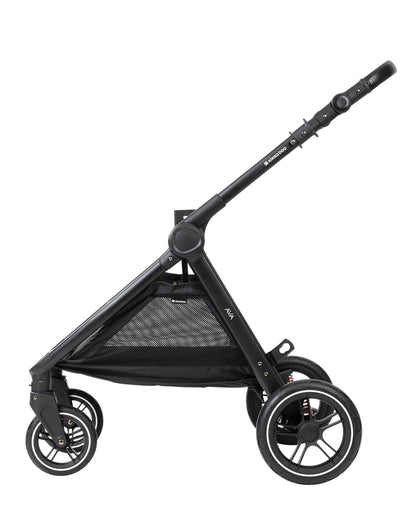 Carrinho de bebé Ava 3 em 1 com alcofa, preto