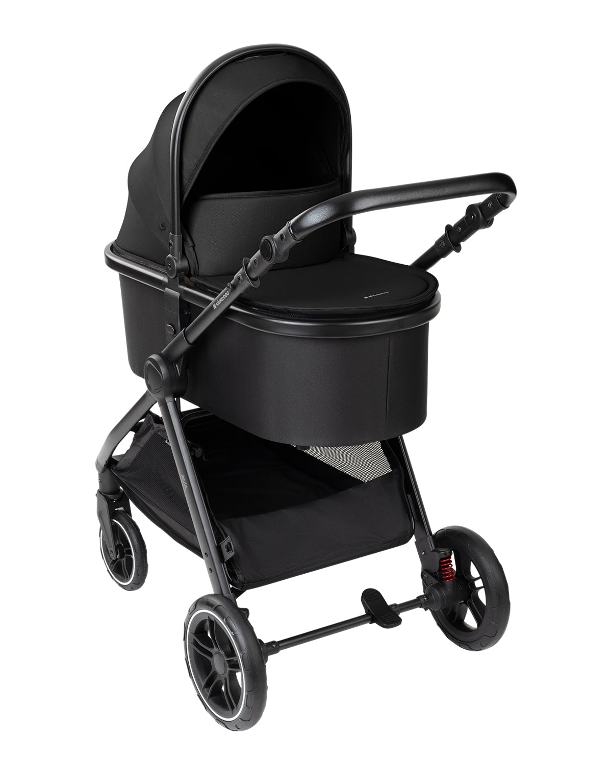Carrinho de bebé Ava 3 em 1 com alcofa, preto