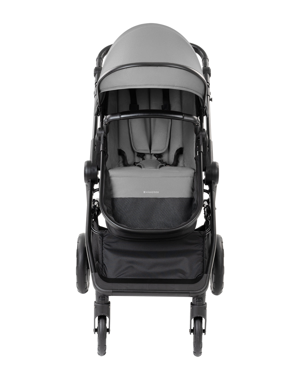 Carrinho de bebé 3 em 1 Ava Grey com alcofa Kikkaboo