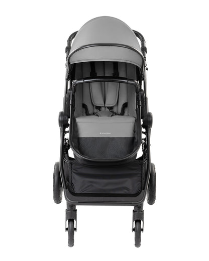 Carrinho de bebé 3 em 1 Ava Grey com alcofa Kikkaboo