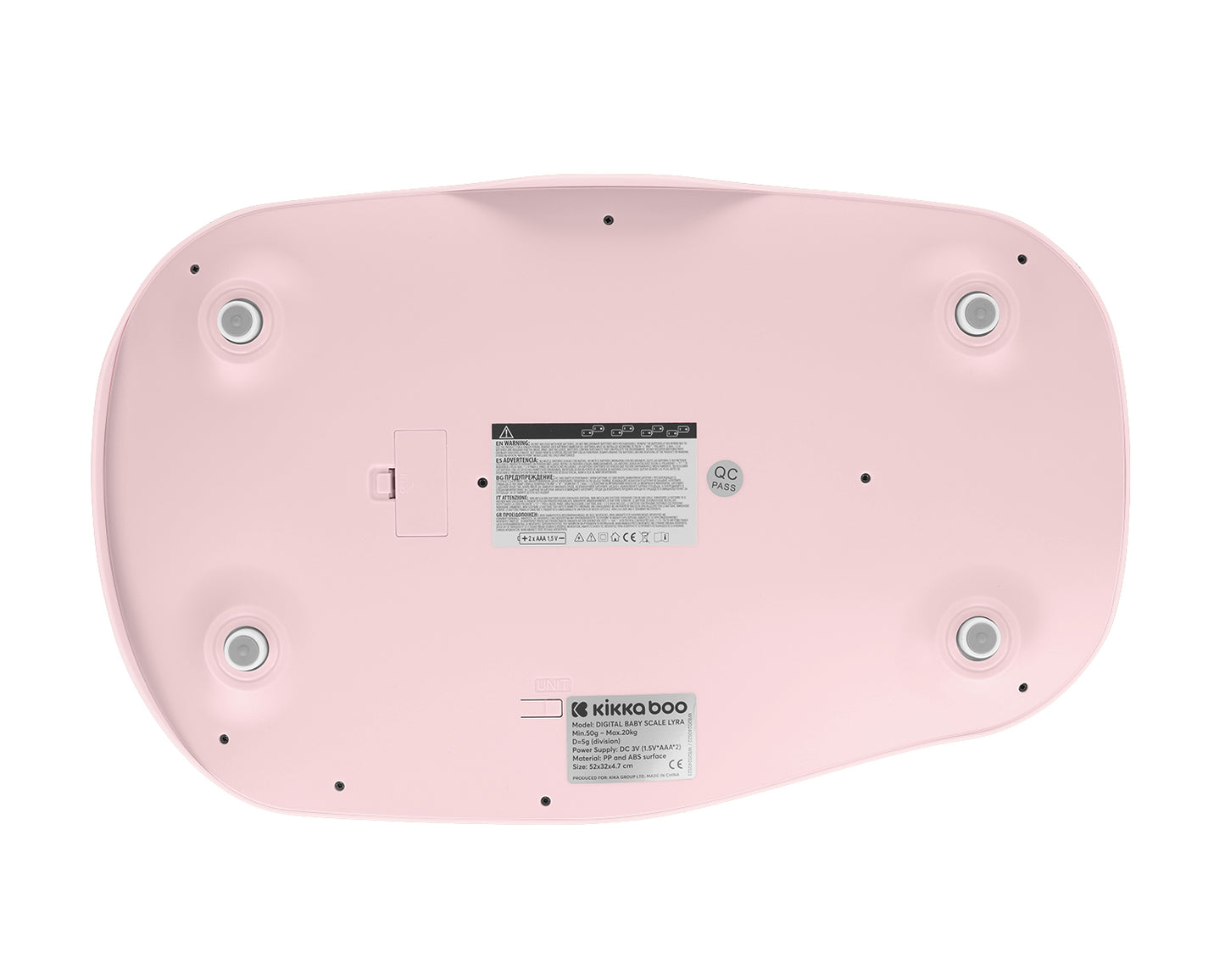 Balança digital para bebé Lyra Pink