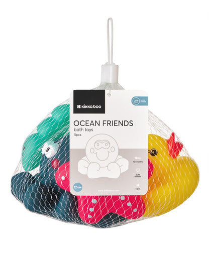 Brinquedos de banho Ocean Friends de 5 peças Kikkaboo