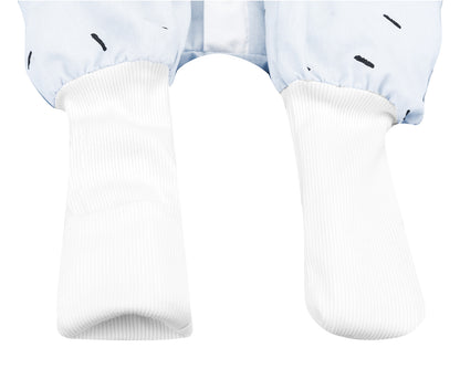 Saco-cama de inverno com pés, 3-4 anos, Blue, com paciência Kikkaboo