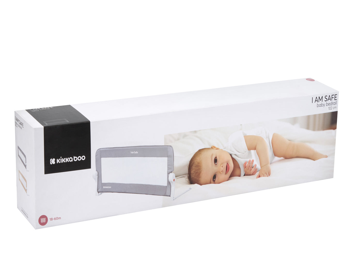 Grade de cama I am safe 102cm cinzento