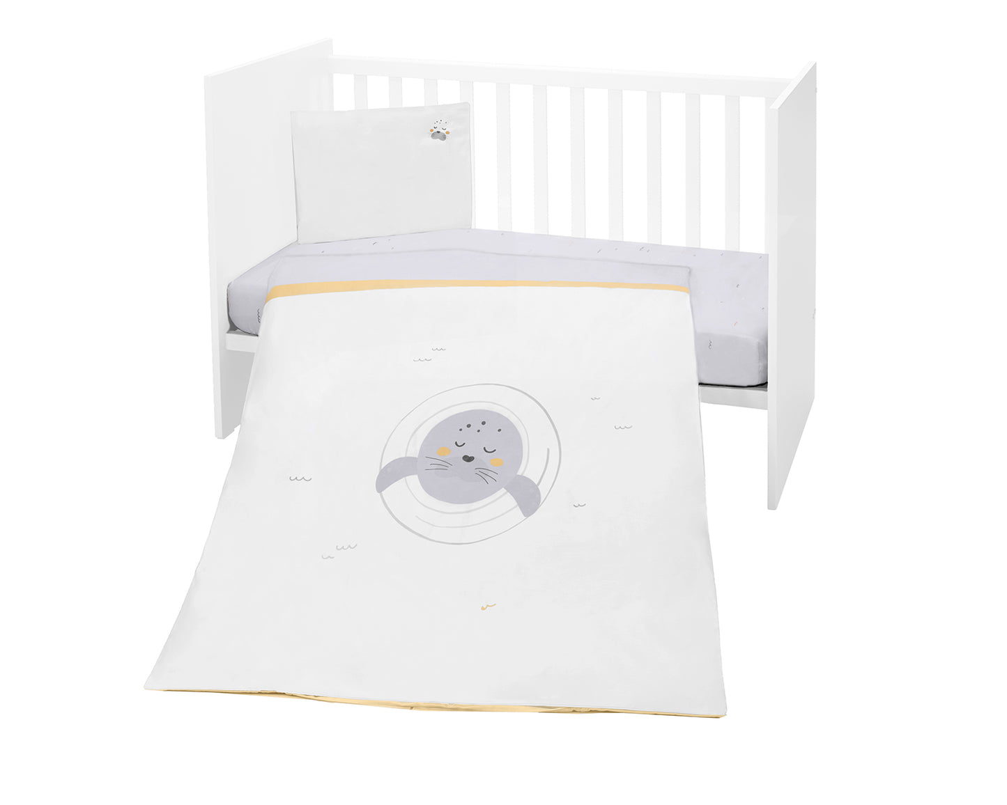 Conjunto de cama Seally Me de 5 peças Kikkaboo