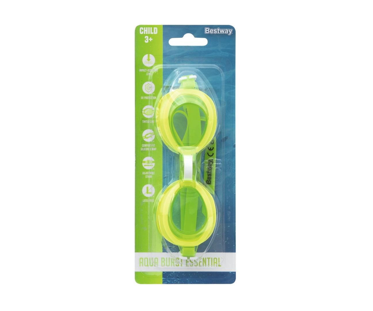 Óculos De Natação Aqua Burst Essential Verde Bestway