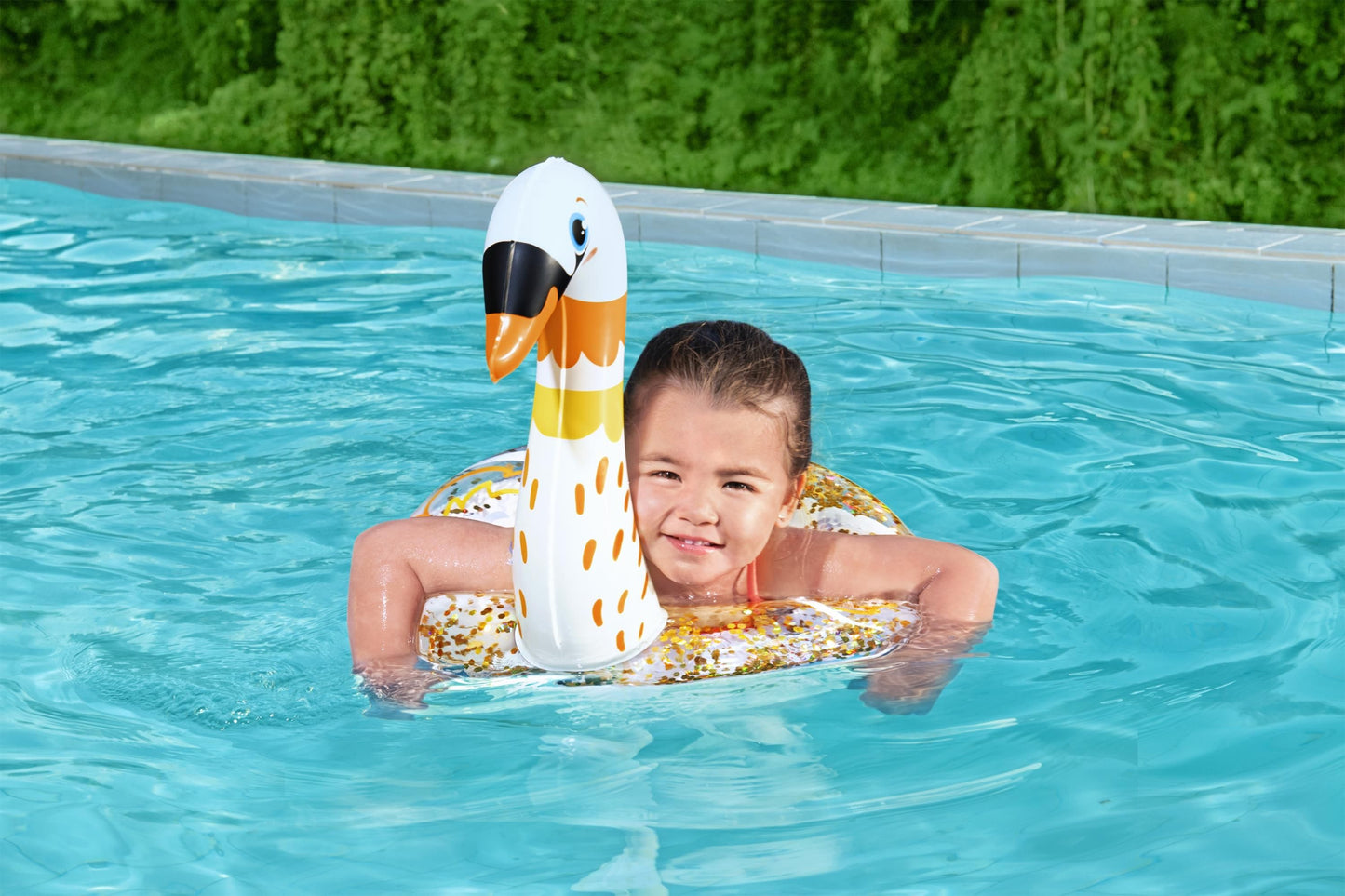 Bóia Com Glitter Cisne 61Cm X 58,5Cm Bestway