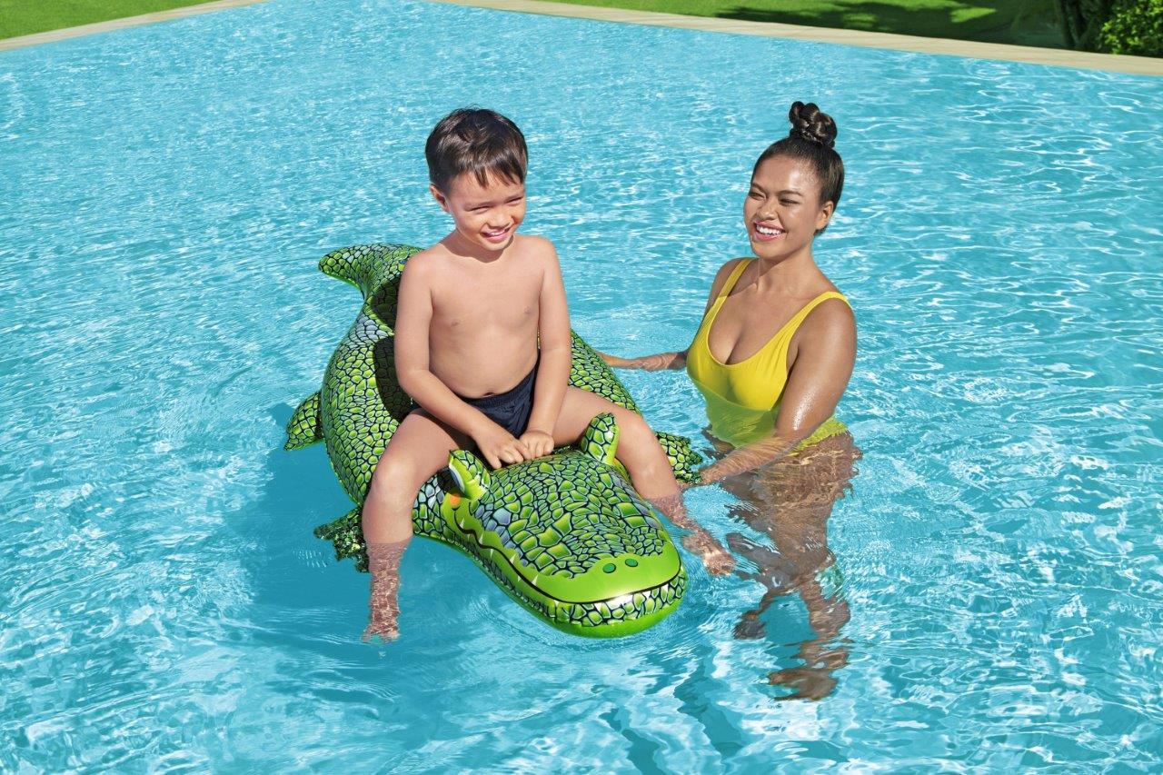 Crocodilo Insuflável Para Nadar Com Pega 1,52M X 71Cm Bestway