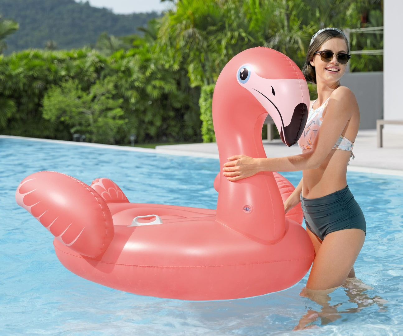 Flamingo Insuflável Para Natação 1,68M X 1,2M Bestway