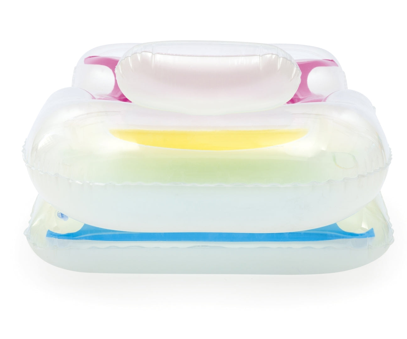 Colchão De Praia Insuflável Dobrável Com Encosto E Apoios De Braços Transparente 1,65M X Bestway